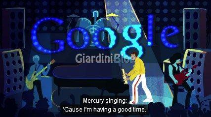 Freddie Mercury logotipo google