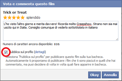 Facebook: scopri i film da vedere in base ai gusti dei tuoi amici