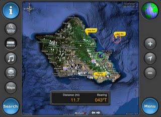 Tutte le mappe e gli strumenti di navigazione con l'app MotionX-GPS HD vers 16.5.