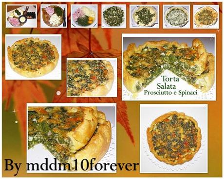 TORTA SALATA PROSCIUTTO E SPINACI TORTA SALATA PROSCIUTTO E SPINACI