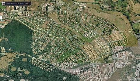 Bristol vista dal satellite: Suburbia all'Americana