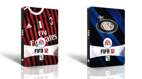 fifa 12 steel box milan ed inter Fifa 12, confezioni speciali con i colori di Milan ed Inter per chi prenota il gioco