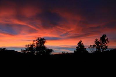 tramonto a Santa Fiora