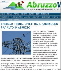 Terna, AD Flavio Cattaneo, boom di consumi di energia elettrica anche nel Centro Italia