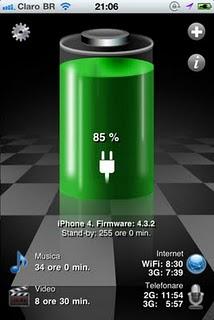 Batteria HD Gratis per monitorare la batteria del tuo iPhone o iPad vers 2.12