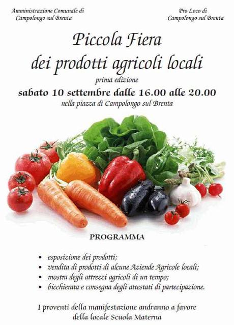 Piccola Fiera dei prodotti agricoli locali a Campolongo sul Brenta