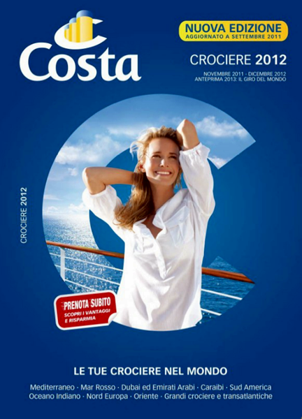 Disponibile online la nuova edizione del catalogo 2012 di Costa Crociere.