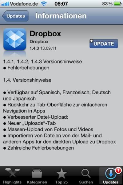 Ultima versione Dropbox per iPhone, iPod Touch e iPad – Download