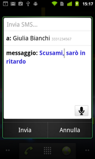 Send%2Btext%2Bto IT Azioni e comandi vocali in Italiano per Android