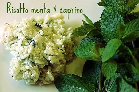 Risotto menta e caprino