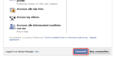 consenti1 Scaricare interi album di foto da Facebook e Flickr con Fotobounce