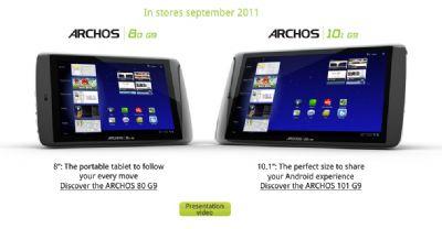 tablet Archos G9 57966 1 Arrivano nei negozi i Tablet Android Low Cost di Archos!