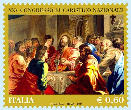 Francobollo XXV Congresso Eucaristico Nazionale