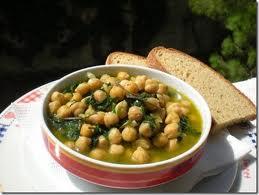 Zuppa patate ceci spinaci Zuppa patate ceci spinaci