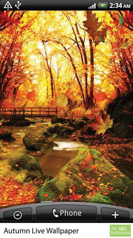 Live wallpaper / Sfondo animato Android : Autumn / Autunno