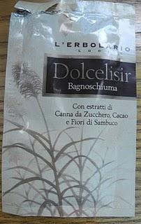 Bagnoschiuma Dolcelisir canna da zucchero, cacao e fiori di sambuco - L'erbolario
