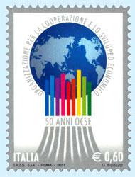 Francobollo celebrativo dell’Organizzazione per la Cooperazione e lo Sviluppo Economico (OCSE)