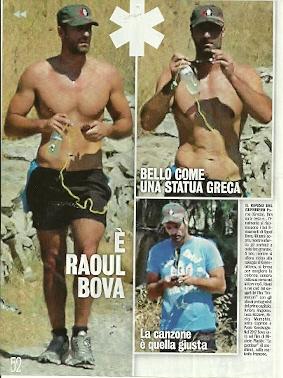 Raoul Bova si allena a petto nudo: non può essere flaccido per lavorare con Placido