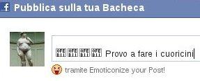 Emoticon animate per i post facebook