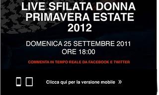 Salvatore Ferragamo, live sfilata Donna Primavera Estate 2012