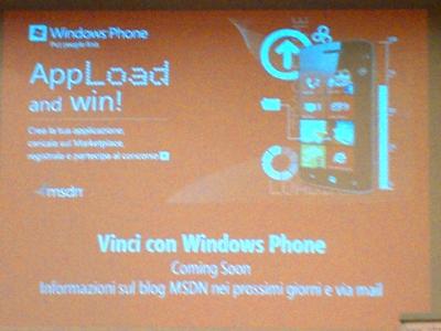 Concorso AppLoad and Win! windows phone training