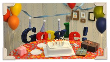 Google 13 Googles 13th Birthday 2011 hp Buon compleanno Google!