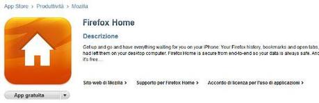Firefox Home per iPhone disponibile su App Store – Sincronizza Firefox con Safari Mobile