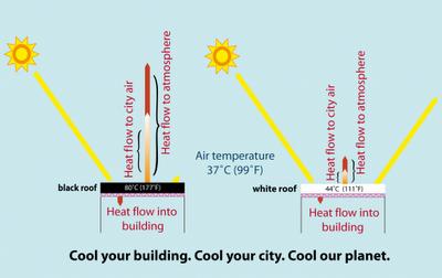 Colorare i tetti di bianco può contribuire a raffreddare le nostre città