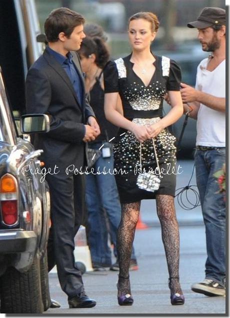 Blake Lively & Leighton Meester filming Gossip Girl in Paris