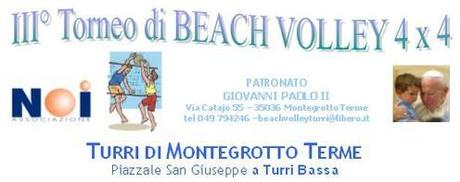 Calendario semifinali e finali III TORNEO TURRI-BEACH VOLLEY MONTEGROTTO TERME