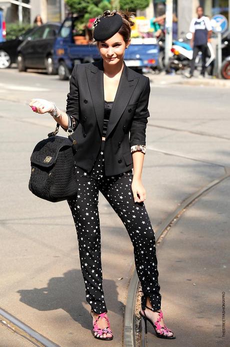 In the Street...Milan Fashion Week...Stars In the Street...Milan Fashion Week...Stars