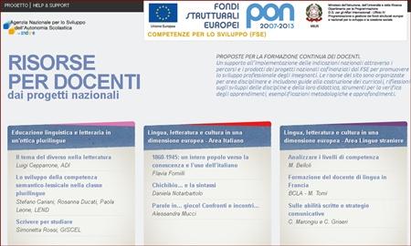 Dai progetti PON alle risorse per docenti Dai progetti PON alle risorse per docenti