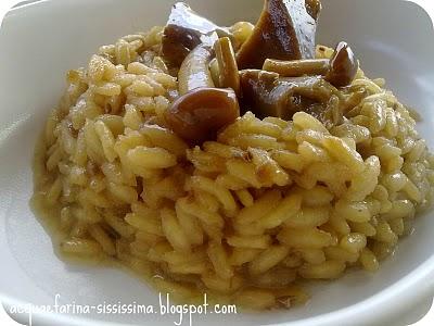 ...risotto cognac e funghi...