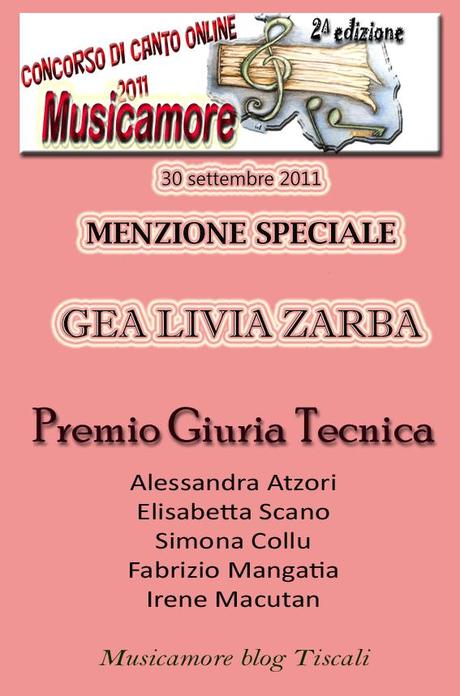 Gea-livia-Zarba premio concorso canto
