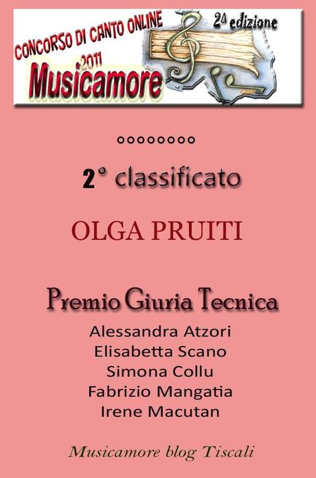 Olga Pruiti concorso di canto Olga Pruiti concorso di canto