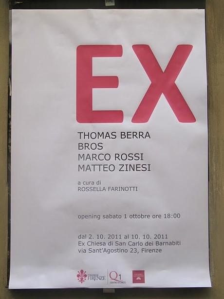 A proposito di 'EX' Thomas Berra Bros Marco Rossi Matteo Zinesi  a cura di Rossella Farinotti