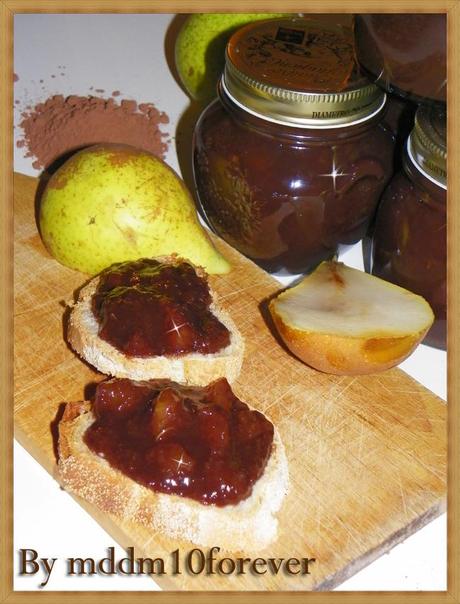 CONFETTURA DI PERE E CACAO CONFETTURA DI PERE E CACAO