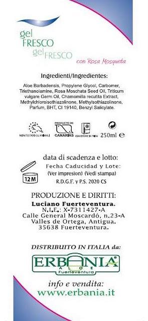 Review Erbania - Gel Fresco D' Aloe con Rosa Review Erbania - Gel Fresco D' Aloe con Rosa