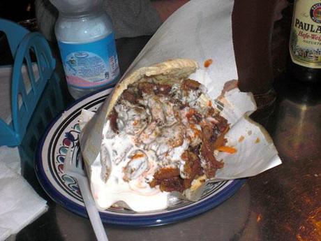 Cena con panino kebab a “la Rustica”