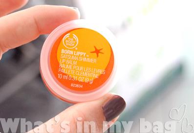 A close up on make up n°30: The Body shop, Born lippy Satsuma Shimmer Lip Balm