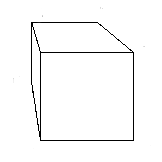 Il cubo di Necker. Dove si trova il punto rosso?