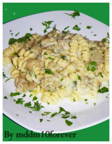 FUSILLI BUCATI CON MELANZANE E MOZZARELLA FUSILLI BUCATI CON MELANZANE E MOZZARELLA