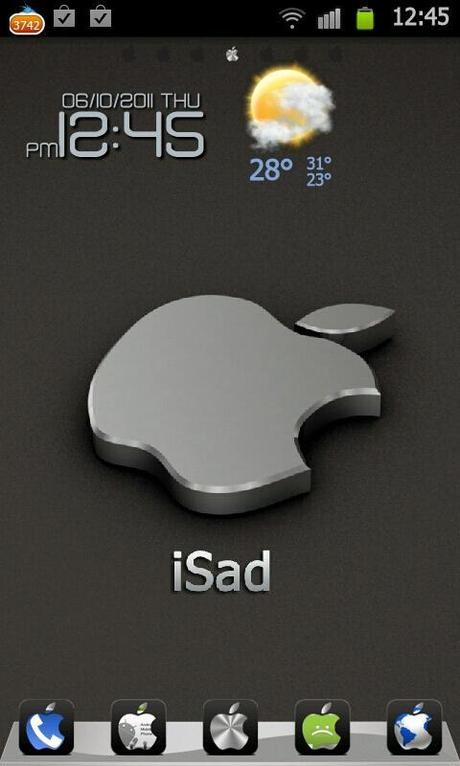 iSad Tema / Themes Go Launcher per smartphone e Tablet Android