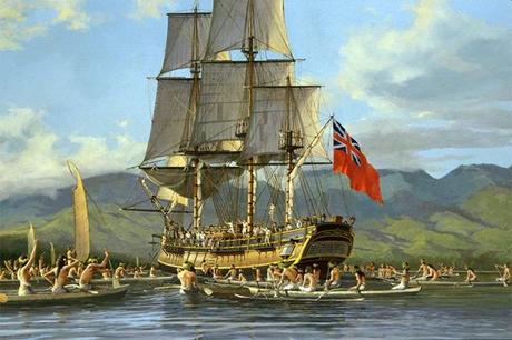L'arrivo del Bounty a Matavaii Bay, Tahiti