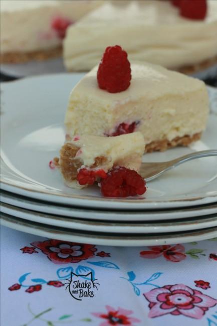 Cheesecake di ricotta e lamponi