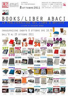 Books/Liber Abaci – La proliferazione del libro d’artista” a cura di Calogero Barba