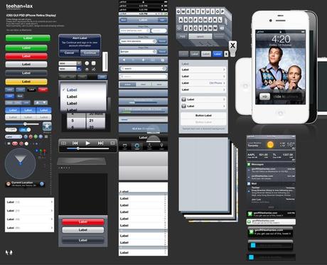Download Photoshop iOS 5 (iPhone 4S) GUI PSD