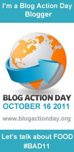 I am proud to be taking part in Blog Action Day OCT 16 2011 www.blogactionday.org