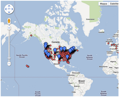 Gli indignati nel mondo: una mappa mondiale del 15 ottobre