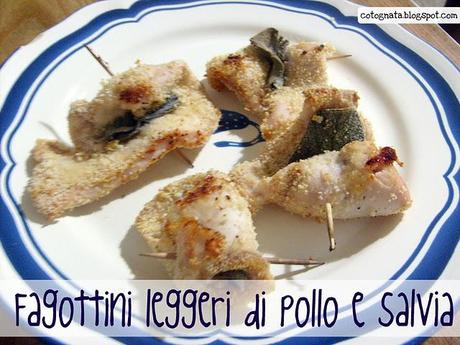 Fagottini leggeri di pollo e salvia... questione di linea..